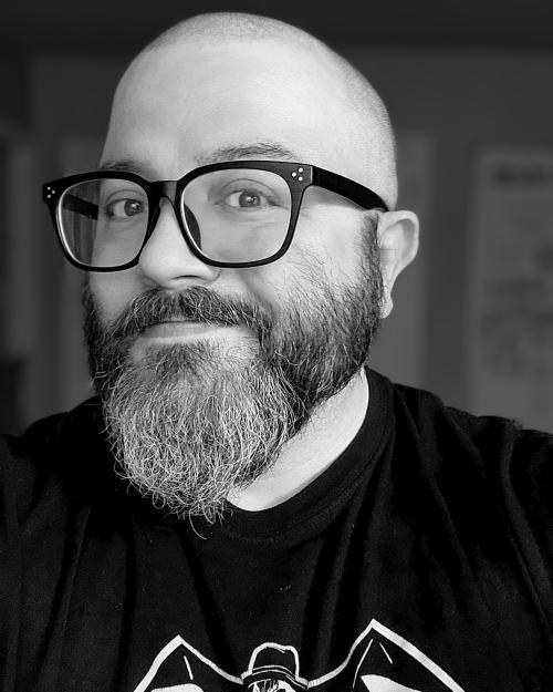 Chris Magher selfie in black shirt