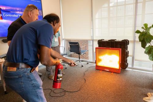 OIT employee puts out a virtual fire