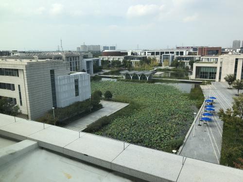 The DKU campus in 2019 during James' trip. 